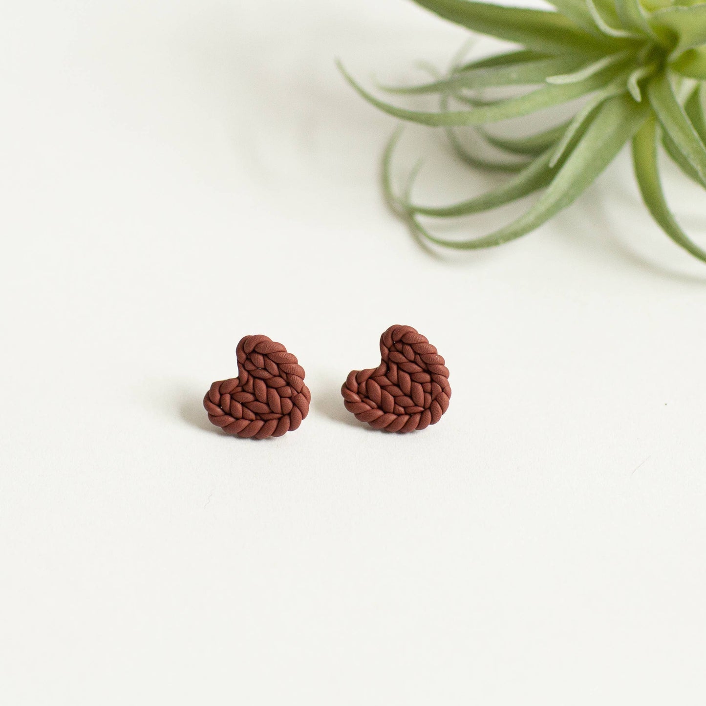 Braided Heart Earring